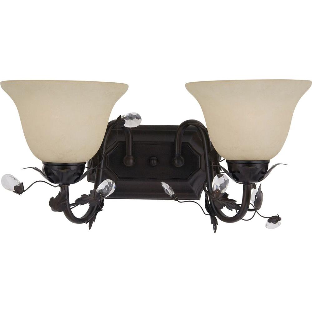 Maxim Lighting Elegante 2Light OilRubbed Bronze Bath Vanity Light