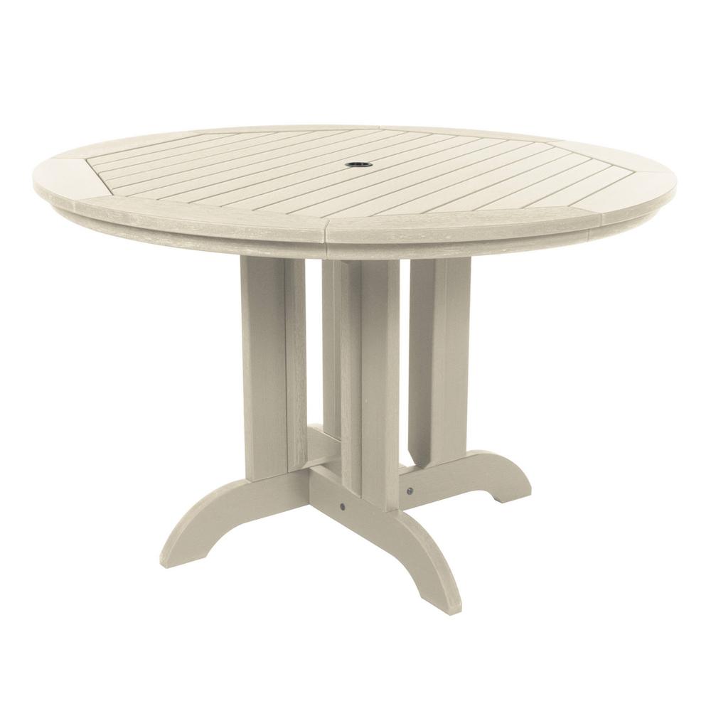 Highwood Sequoia Professional Whitewash Round Plastic Outdoor Highwood Sequoia Professional Whitewash