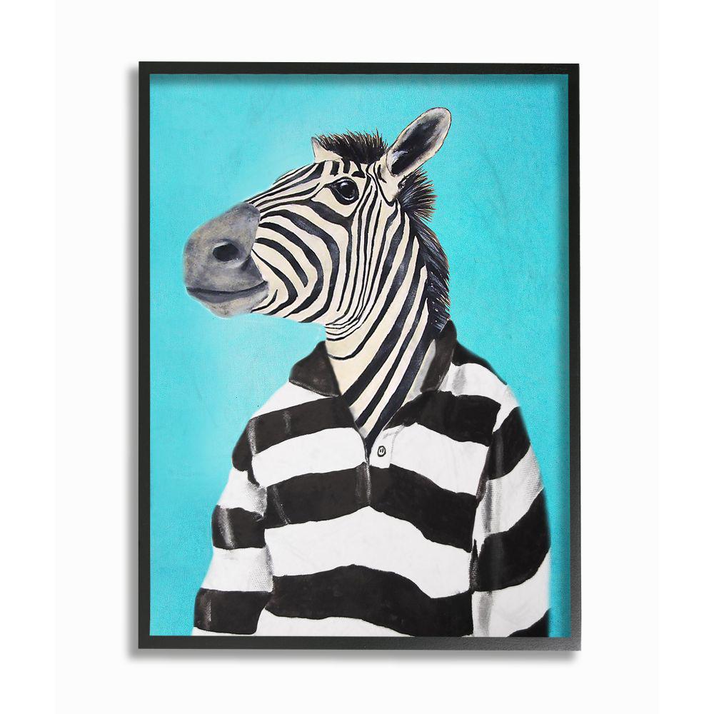 The Stupell Home Decor Collection 16 In X 20 In Zebra In A