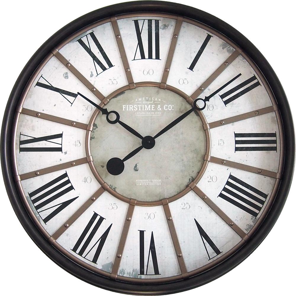 FirsTime Roman Oil Rubbed Bronze Wall Clock00245 The Home Depot