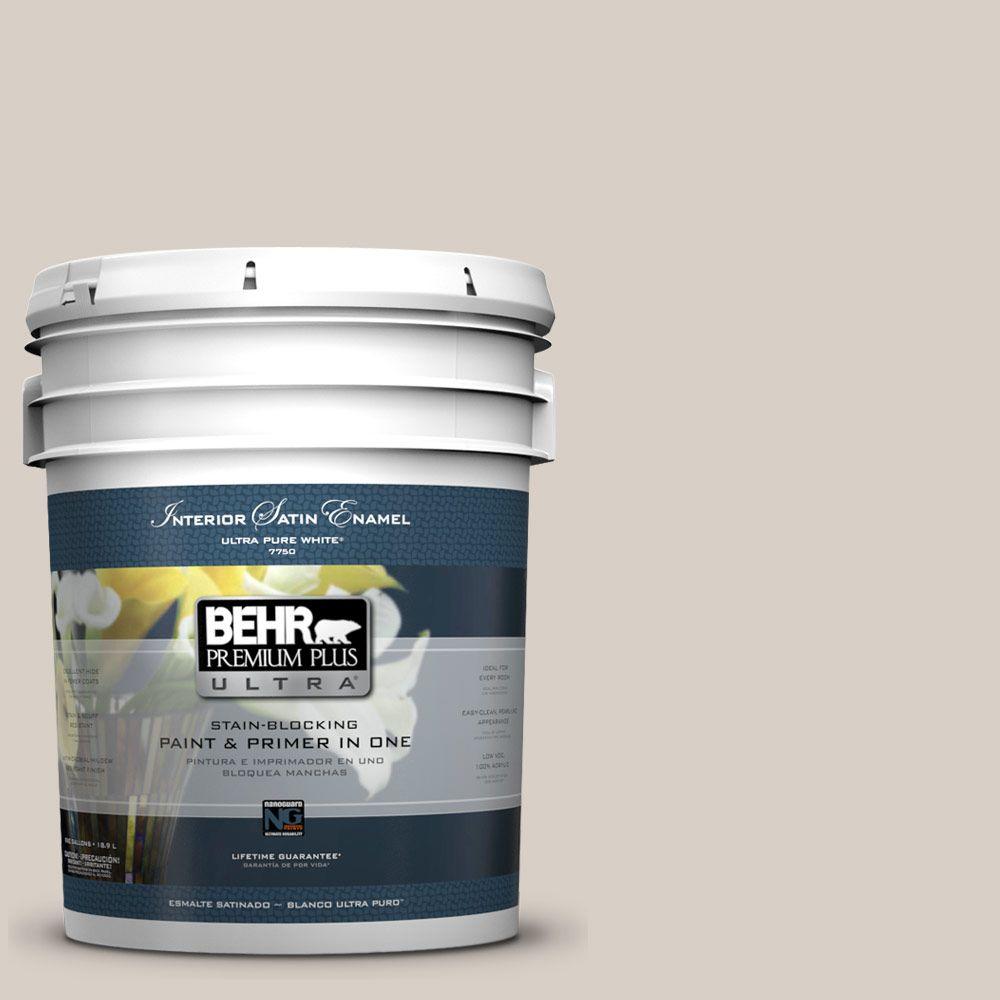 Behr Premium Plus Ultra 5 Gal Ul170 15 Mineral Satin Enamel Ul170 15 Mineral Satin Enamel Interior Paint