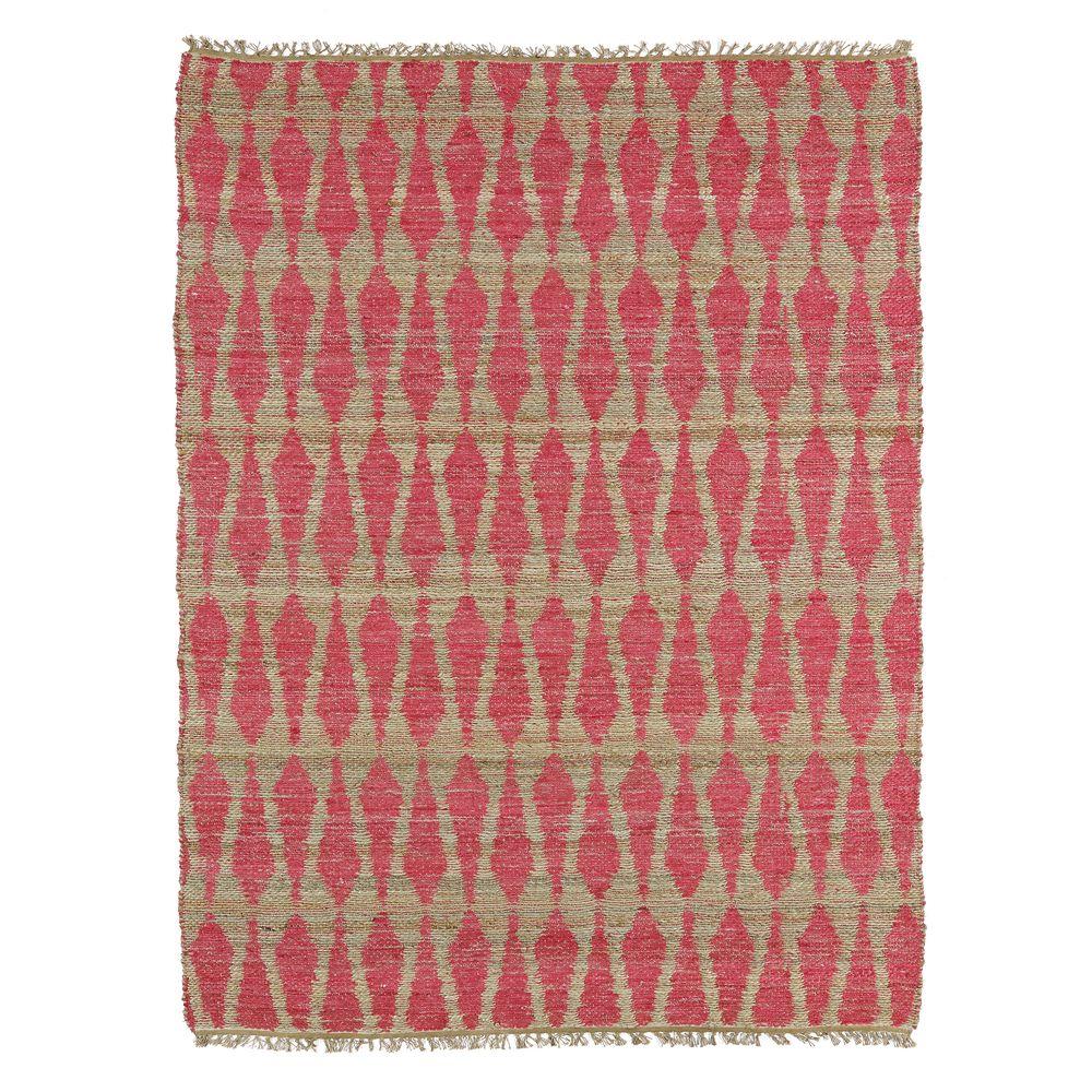 Kaleen Kenwood Pink 5 ft. x 7 ft. 9 in. Double Sided Area RugKEN0492