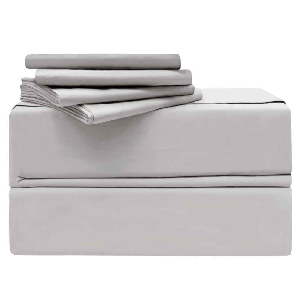 Luxury Cal King 6 Piece Platinum 620 Thread Count 100 Cotton Sheet Luxury Cal King 6 Piece Platinum 620 Thread Count 100 Cotton Sheet Set