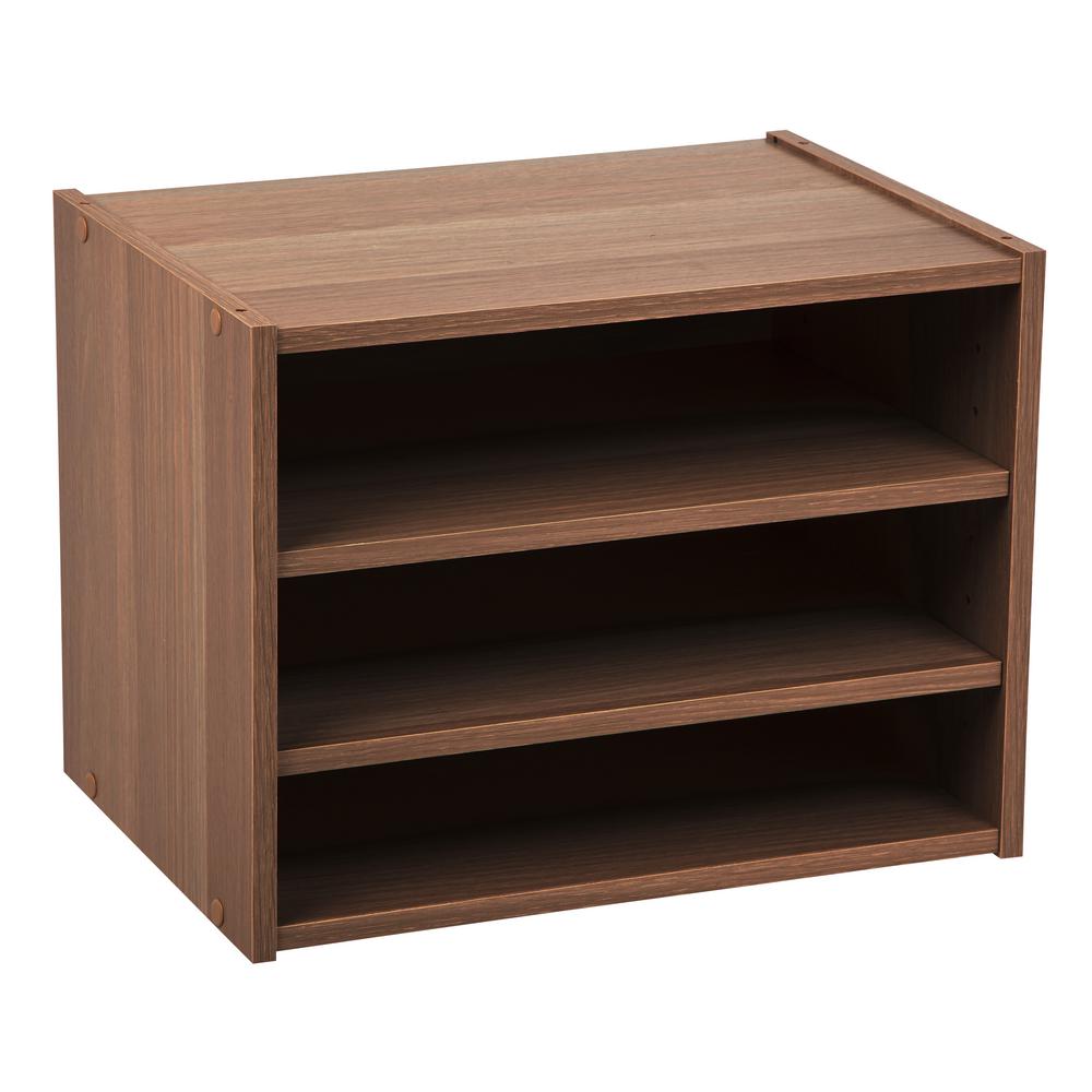 dark wood toy organizer