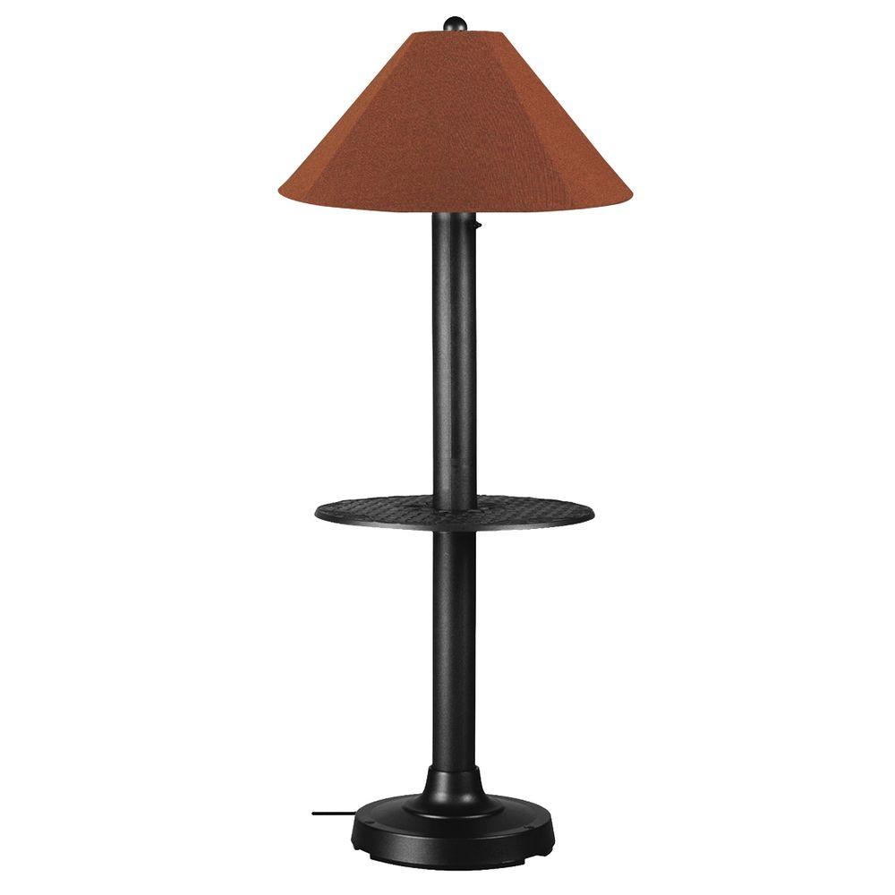 Patio Living Concepts Catalina 63 5 In Black Outdoor Floor Lamp Patio Living Concepts Catalina 63 5 In Black Outdoor Floor Lamp With Tray Table And Chile