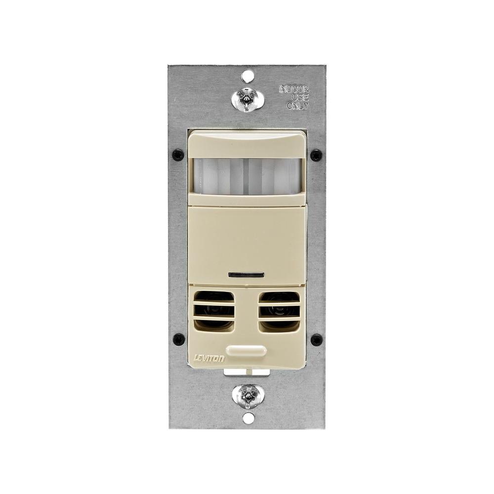 Dual-Relay Multi-Technology Wall Switch Motion Sensor, Ivory