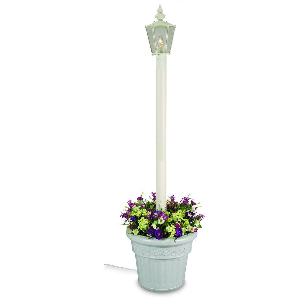 Patio Living Concepts Cambridge Single Lantern Planter/White