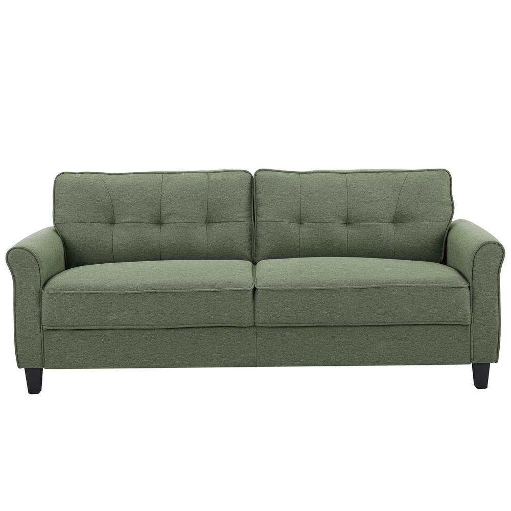 Lifestyle Solutions Hazel 673 In Green 1 Seater Sofa With Upholstered