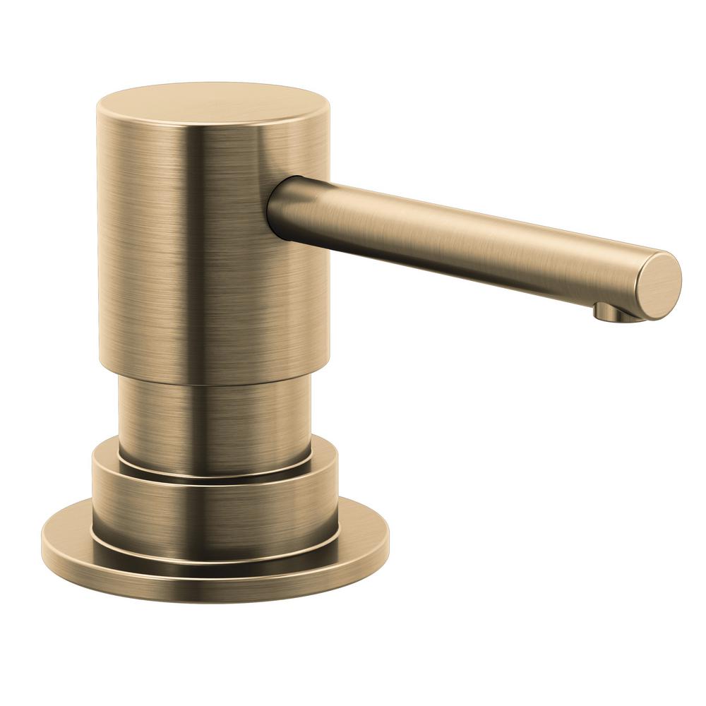 Delta Trinsic Deck Mount Metal Soap Dispenser in Champagne Bronze