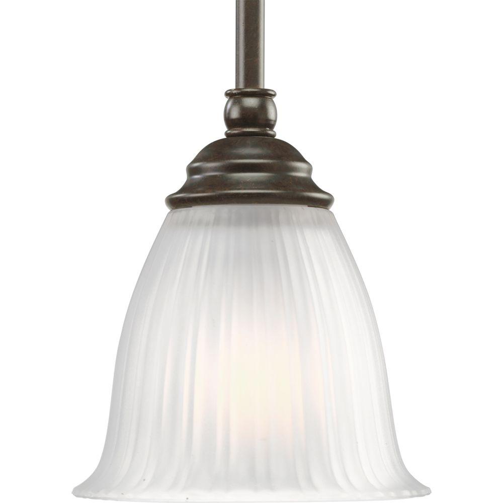 Clearance Pendant Lights Lighting The Home Depot Renovations Collection 1 Light Forged Bronze Mini Pendant