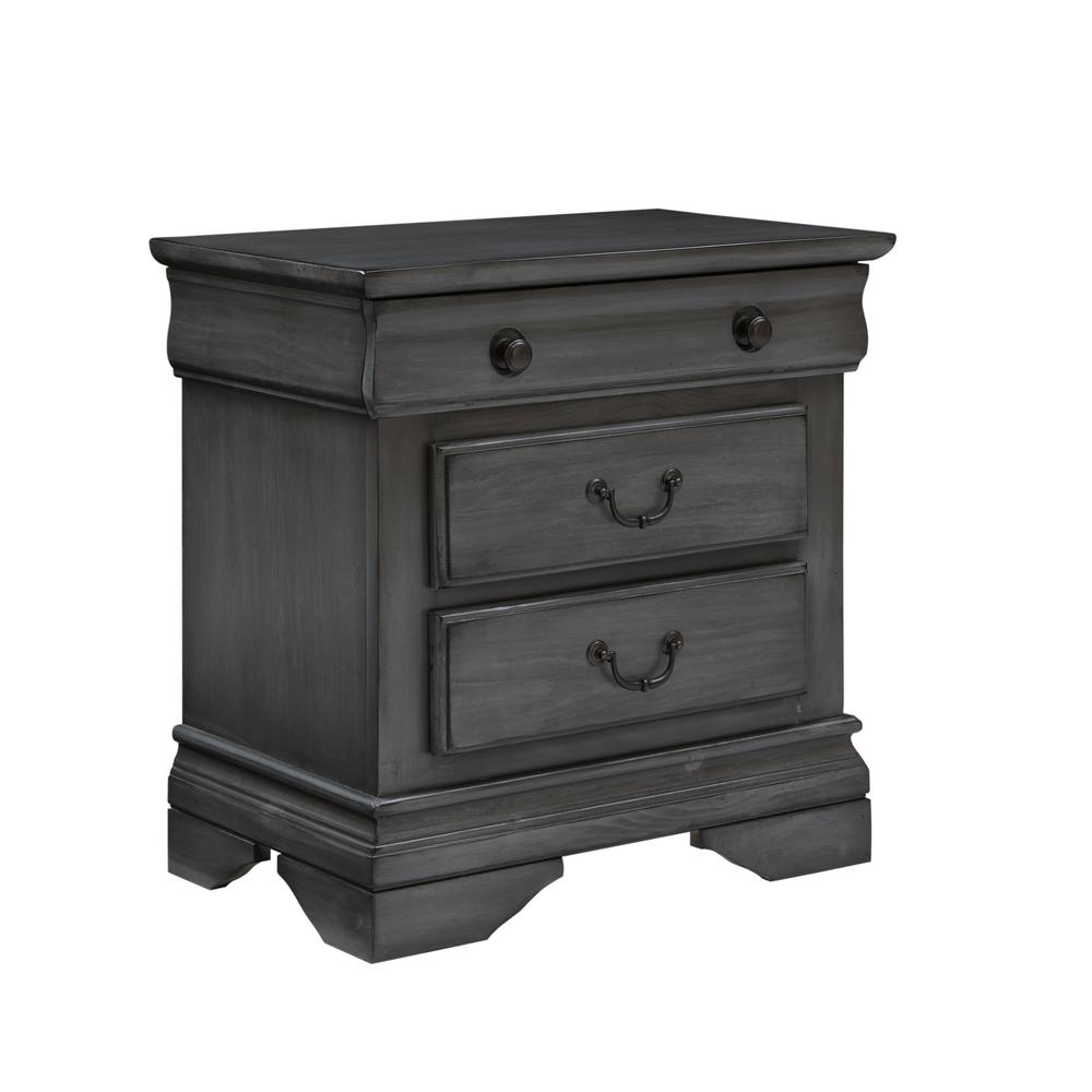 Gray Nightstands Bedroom Furniture The Home Depot