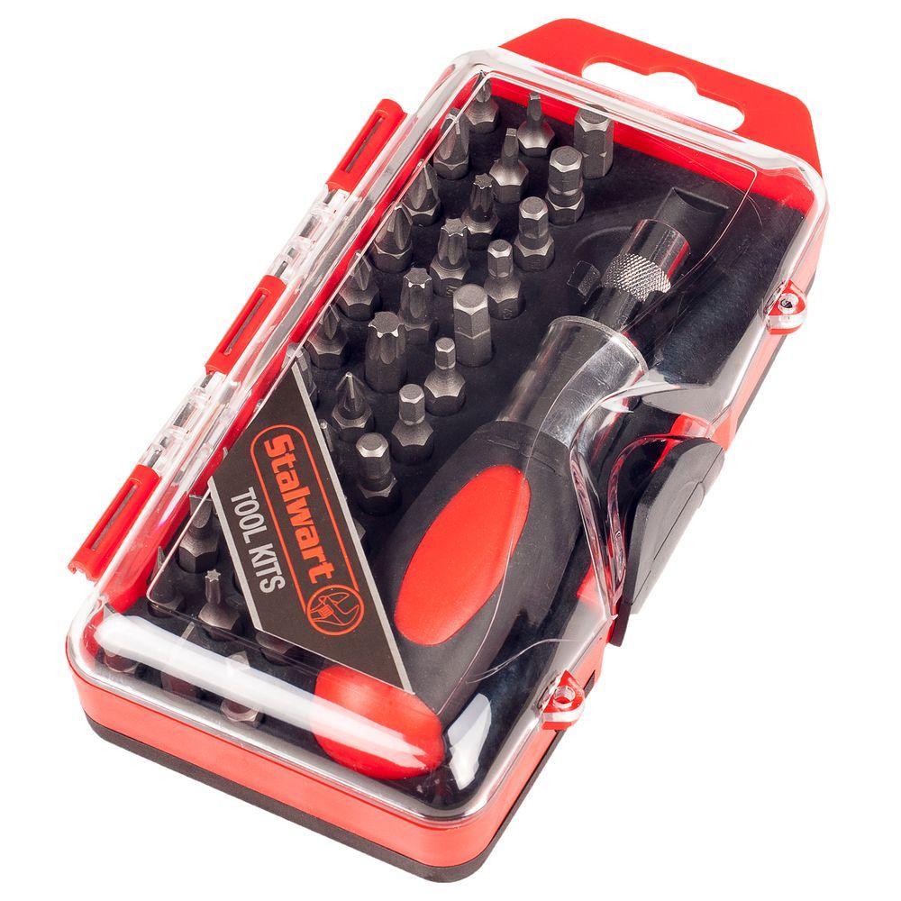 Stalwart Stubby Ratchet and Screwdriver Bit Set (37Piece)M550049