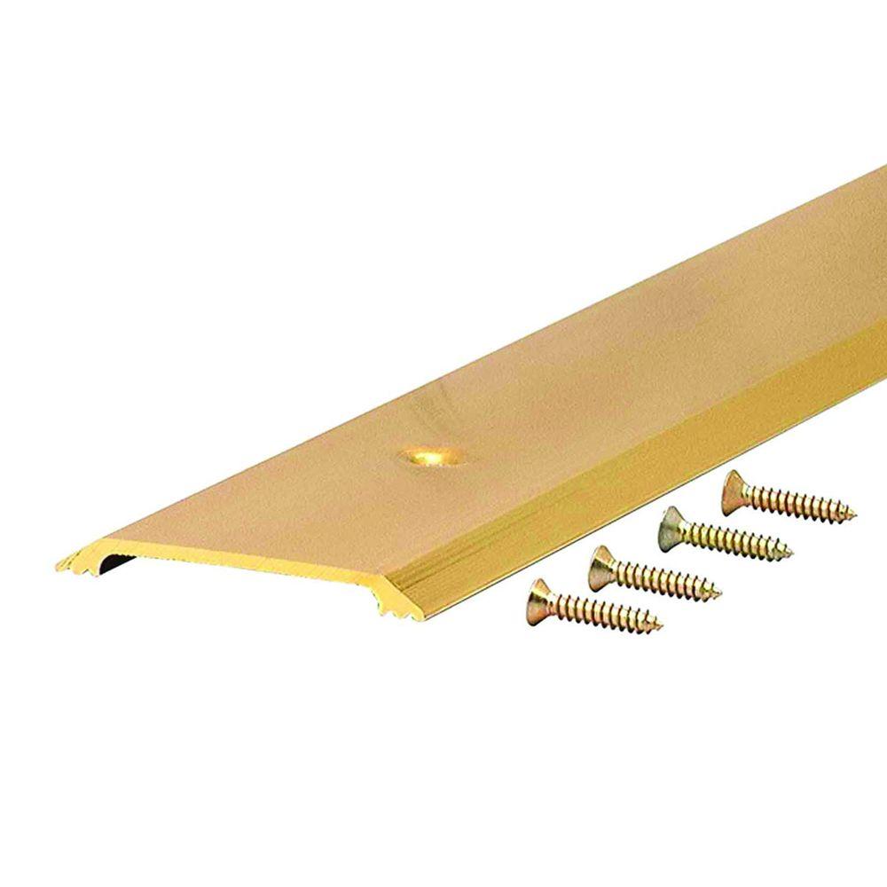 M D Building Products Flat Top 2 1 2 In X 78 In Brite Gold