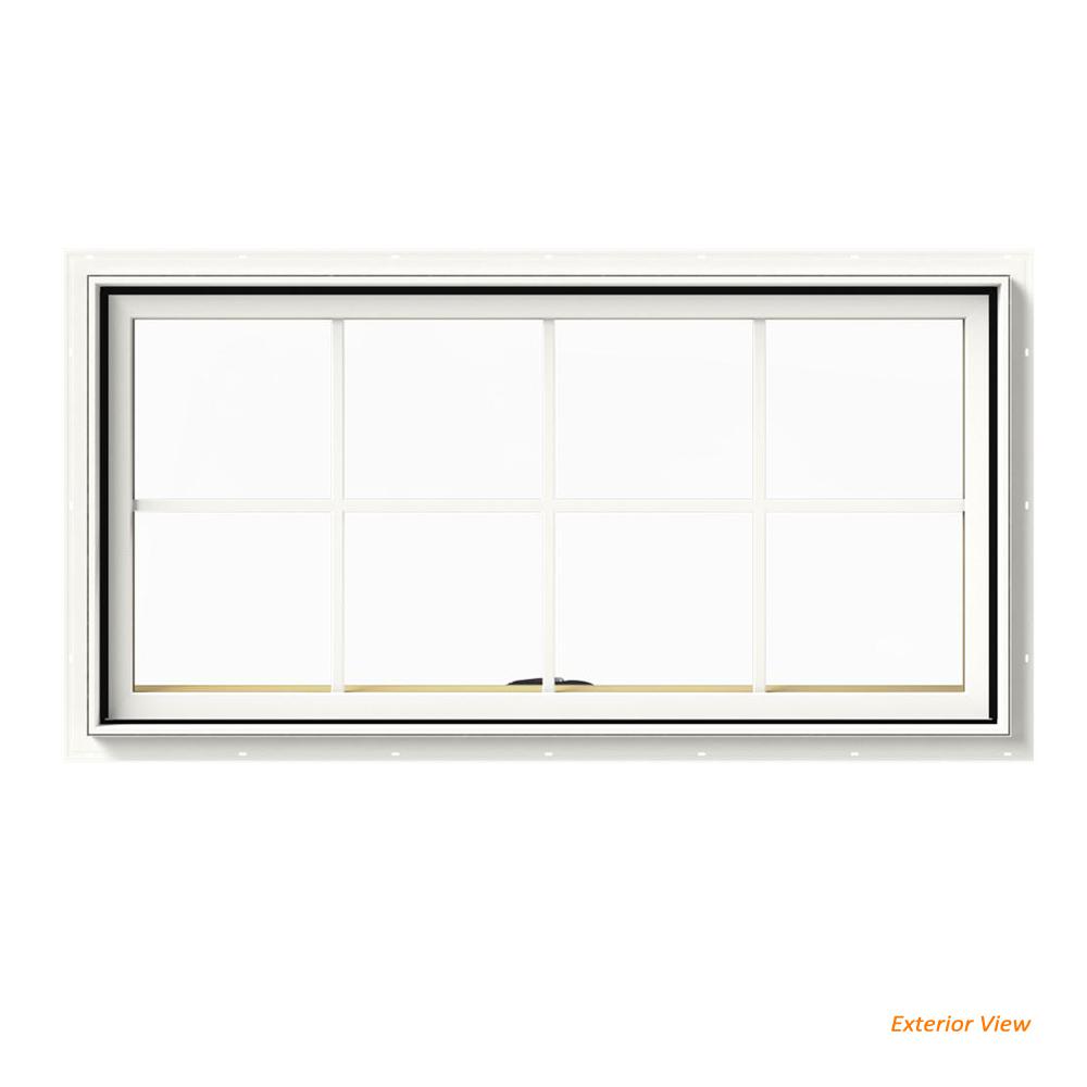 JELD WEN 48 In X 24 In W 2500 Series White Painted Clad Wood