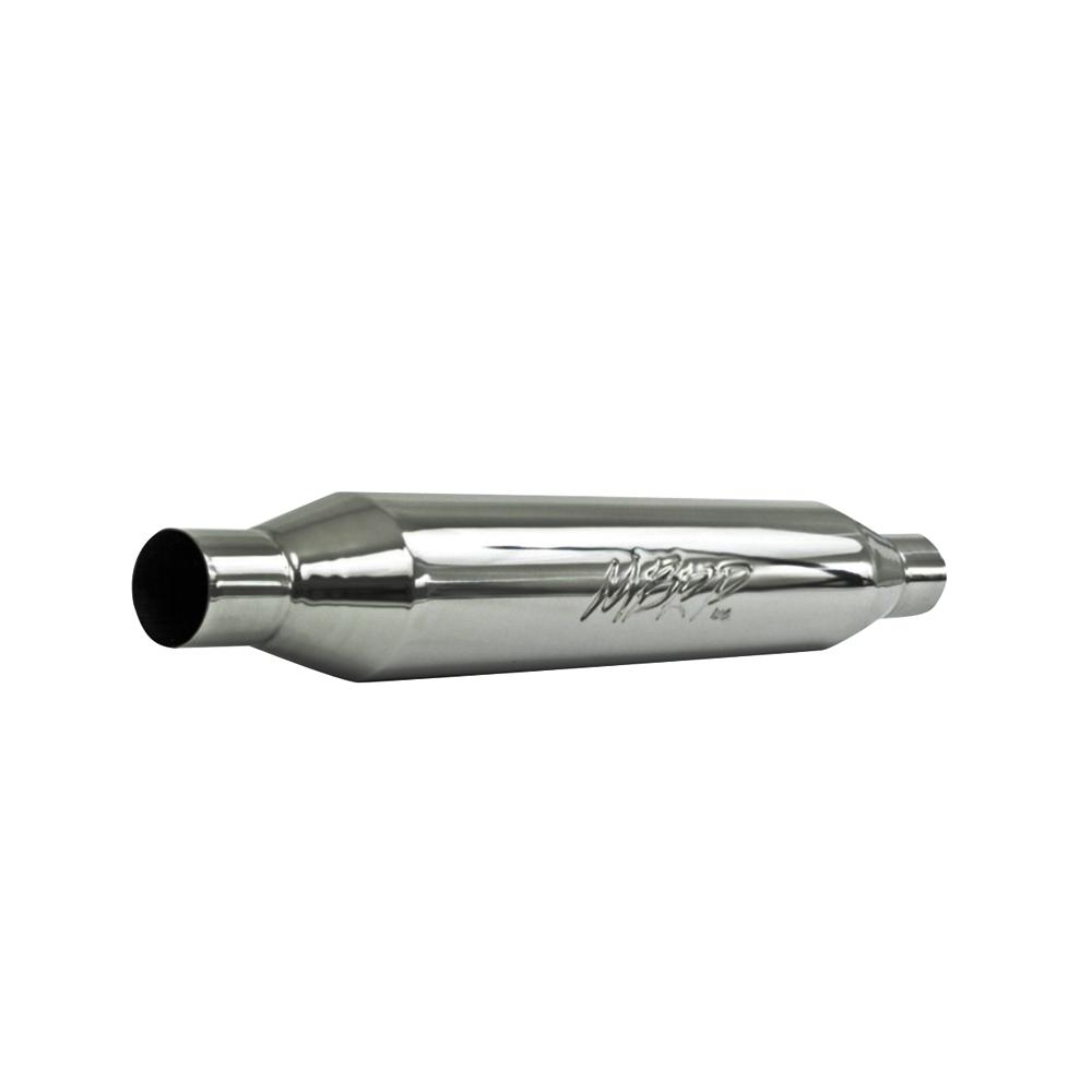 Mbrp Universal Resonator 2 25in Inlet Outlet 22in Body 26in Overall Universal Resonator 2 25in Inlet Outlet 22in Body 26in Overall T304