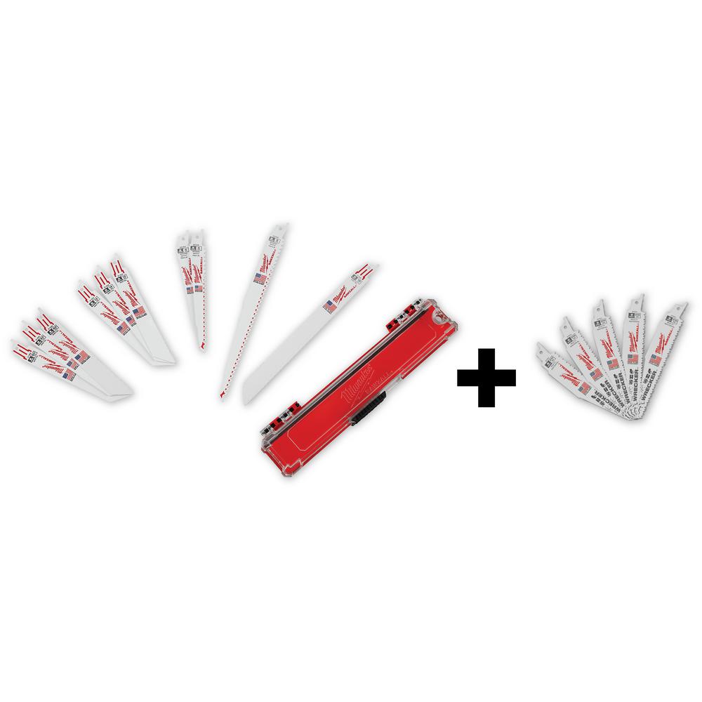 10 Piece Milwaukee Sawzall Blade Set with 5 Free Blades only $19.97