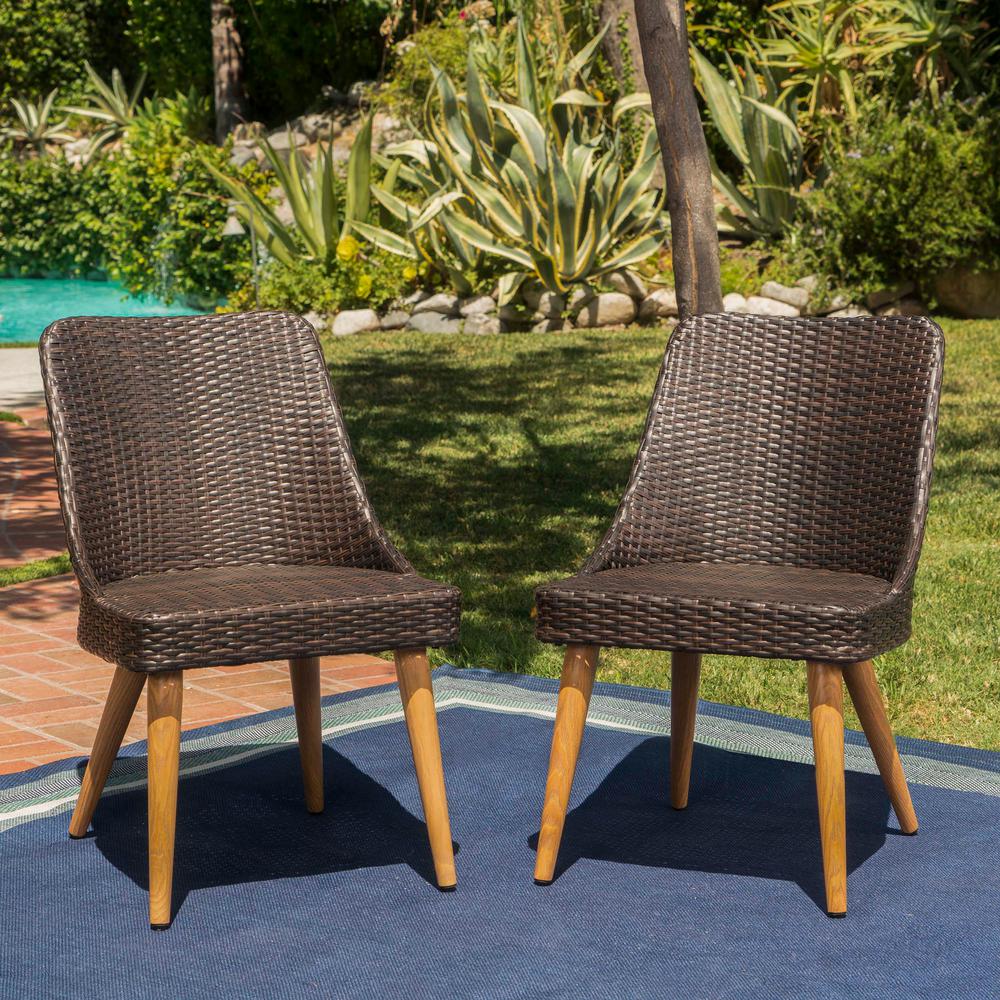 Minimalist Wicker Patio Chairs Patio Furniture The Home Depot