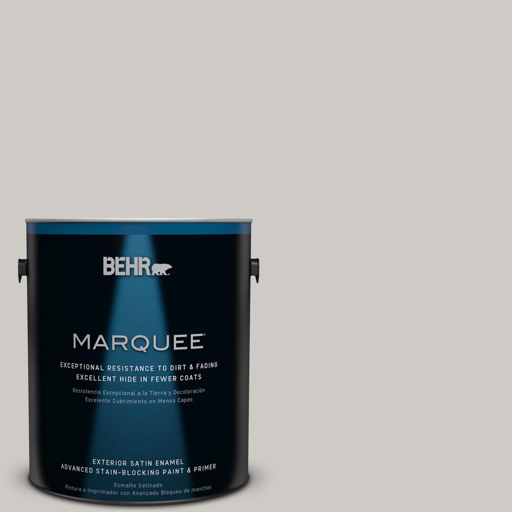 BEHR MARQUEE 1 Gal. #PPU26-10 Chic Gray Satin Enamel Exterior Paint ...