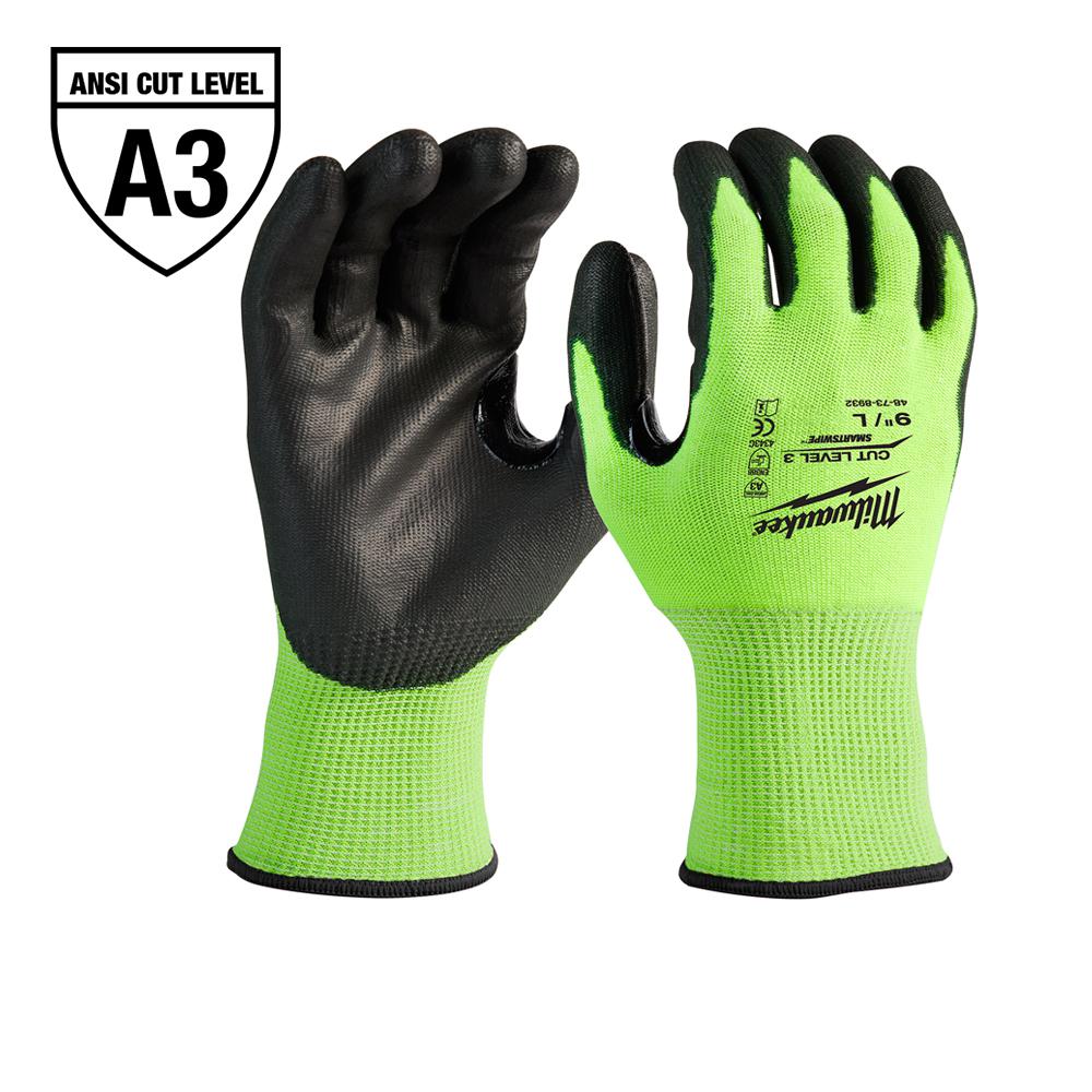 50 Pairs Safeguard High Visible Green Knit Latex Palm Coated Nylon Work Gloves
