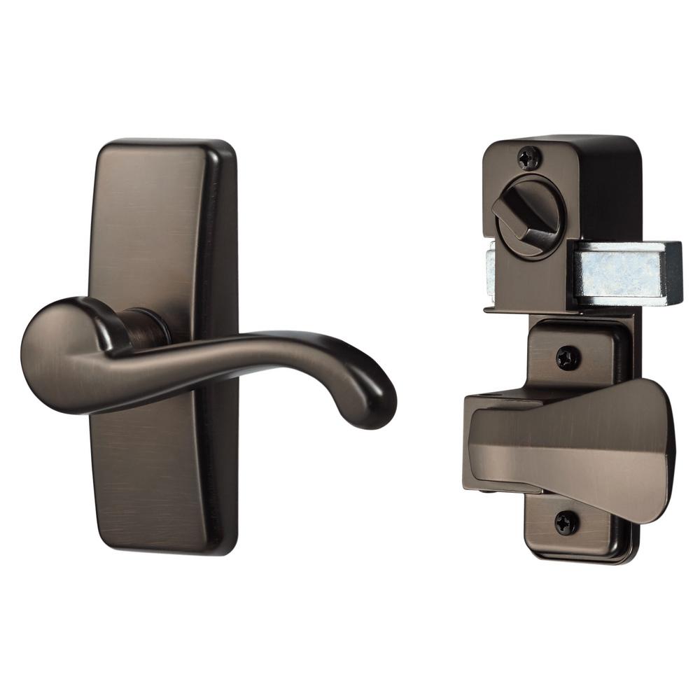 Ideal Security Oil Rubbed Bronze Coated Zinc Storm And Screen Door