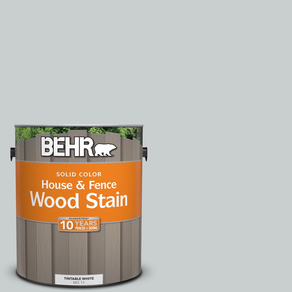 BEHR 1 gal. 720E2 Light French Gray Solid Color House and Fence Exterior Wood Stain01101