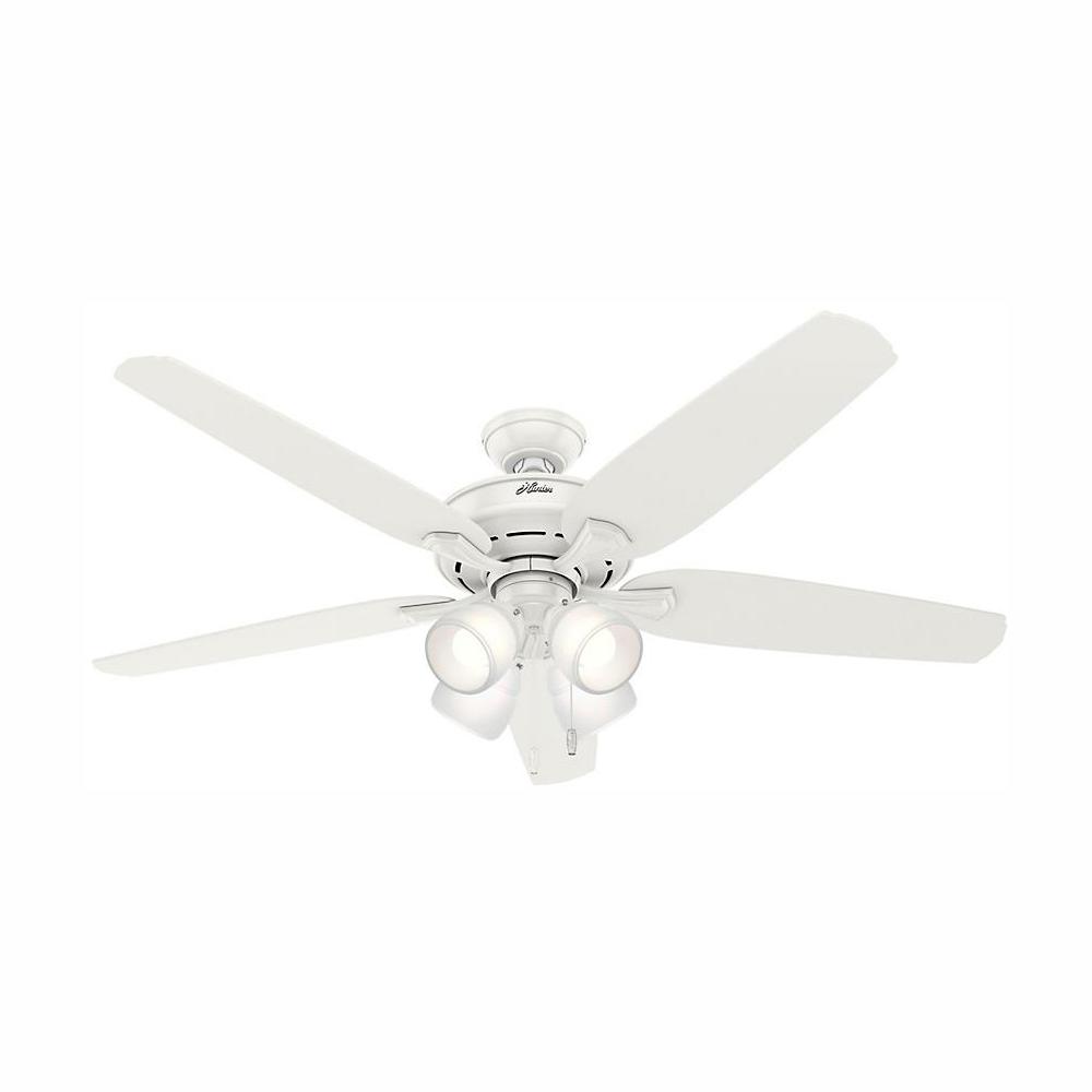 Hunter Channing 60 In Led Indoor Fresh White Ceiling Fan