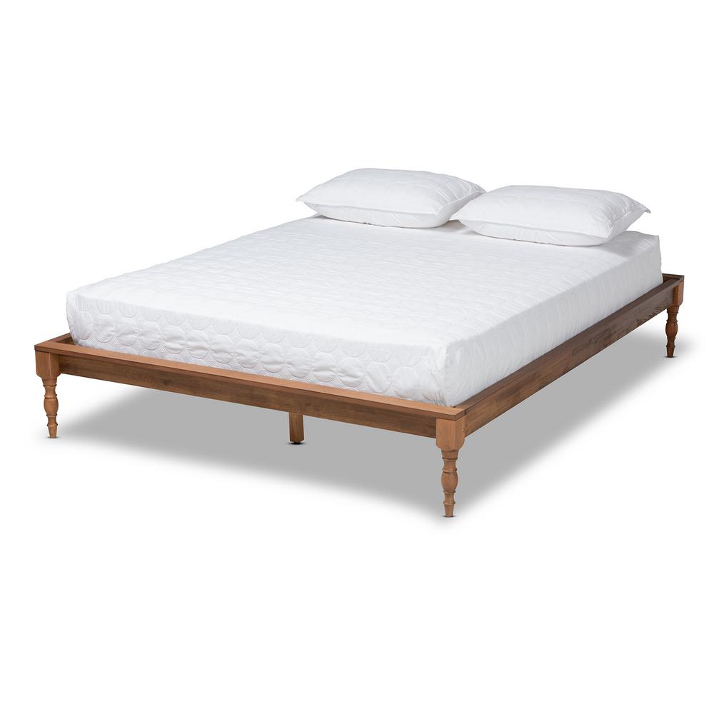 Reviews For Baxton Studio Romy Ash Walnut Queen Bed Frame 159 9820 Hd The Home Depot