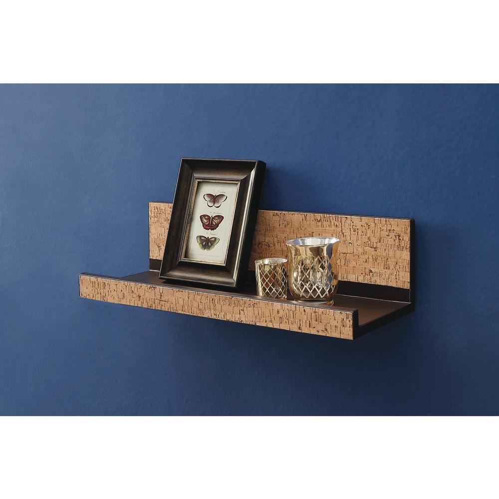 Neu Home Accented Cork 20 In W X 8 In D Brown Wall Mounted