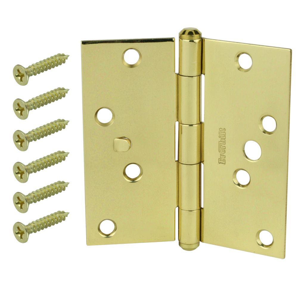 PrimeLine Brass Cafe Door Hinge SetU 9133 The Home Depot