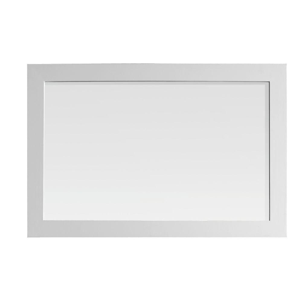 White Framed Wall Mirror foremost naples 36 in. x 32 in. framed wall mirror in white White Framed Wall Mirror foremost naples 36 in. x 32 in. framed wall mirror in white