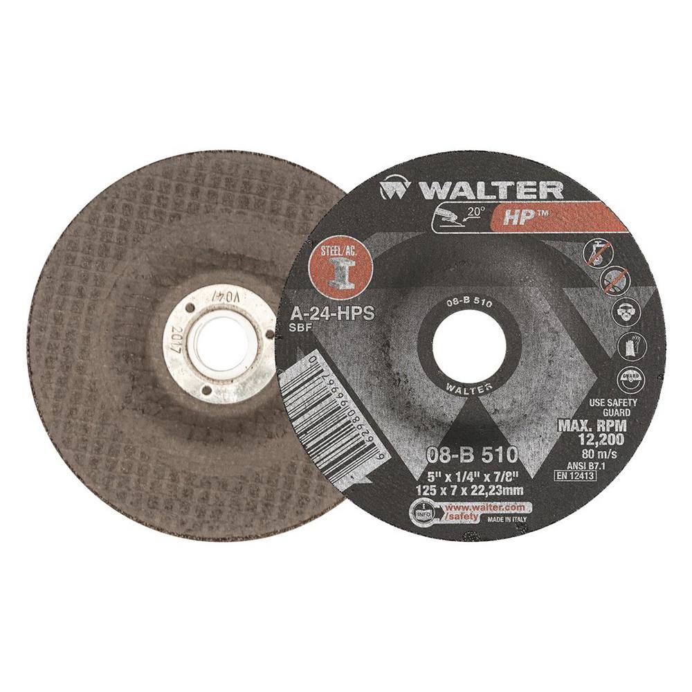 WALTER SURFACE TECHNOLOGIES HP 5 in. x 7/8 in. Arbor x 1/4 in. T27 A24