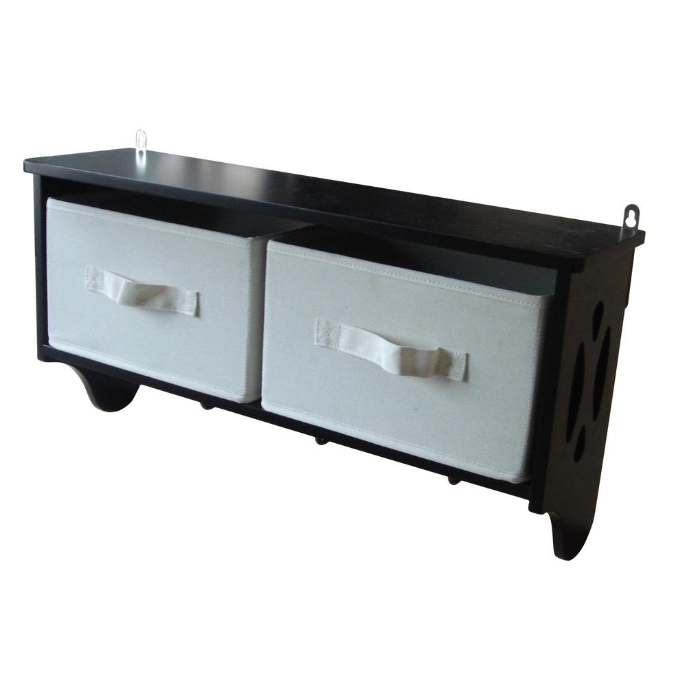 Danya B Contempo 24 5 In W X 12 25 H Espresso Mdf Entryway