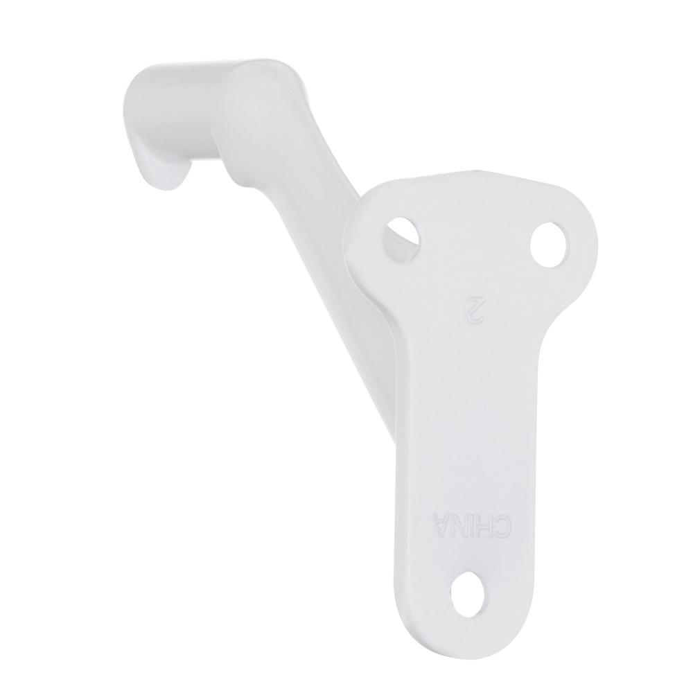 Handrail Bracket Satin Brushed Nickel with Screws and Mounting Hardware Pewter