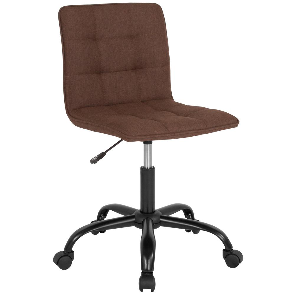 Carnegy Avenue Brown Fabric Office Desk Chair Cga Ds 231688 Br Hd