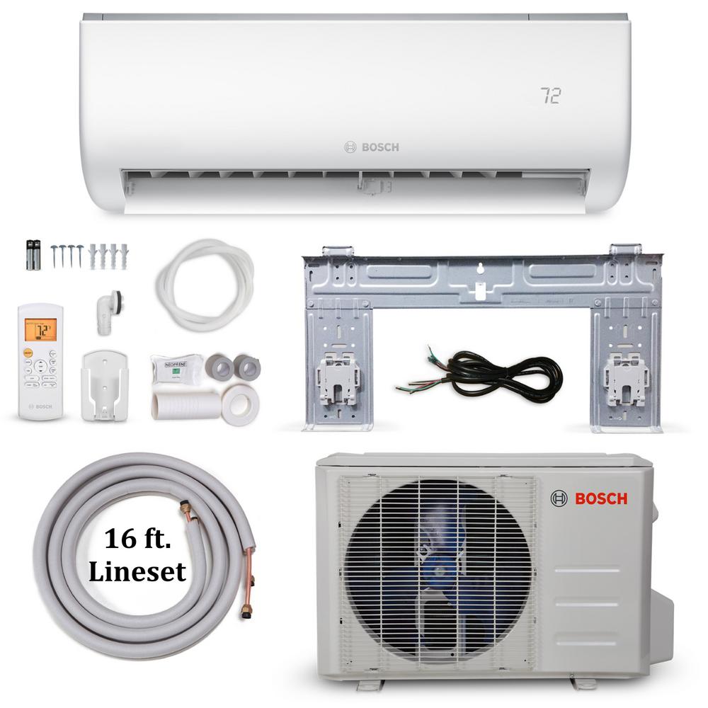 Bosch Climate 5000 Energy Star 18,000 BTU 1.5 Ton Ductless Mini Split Air Conditioner and Heat