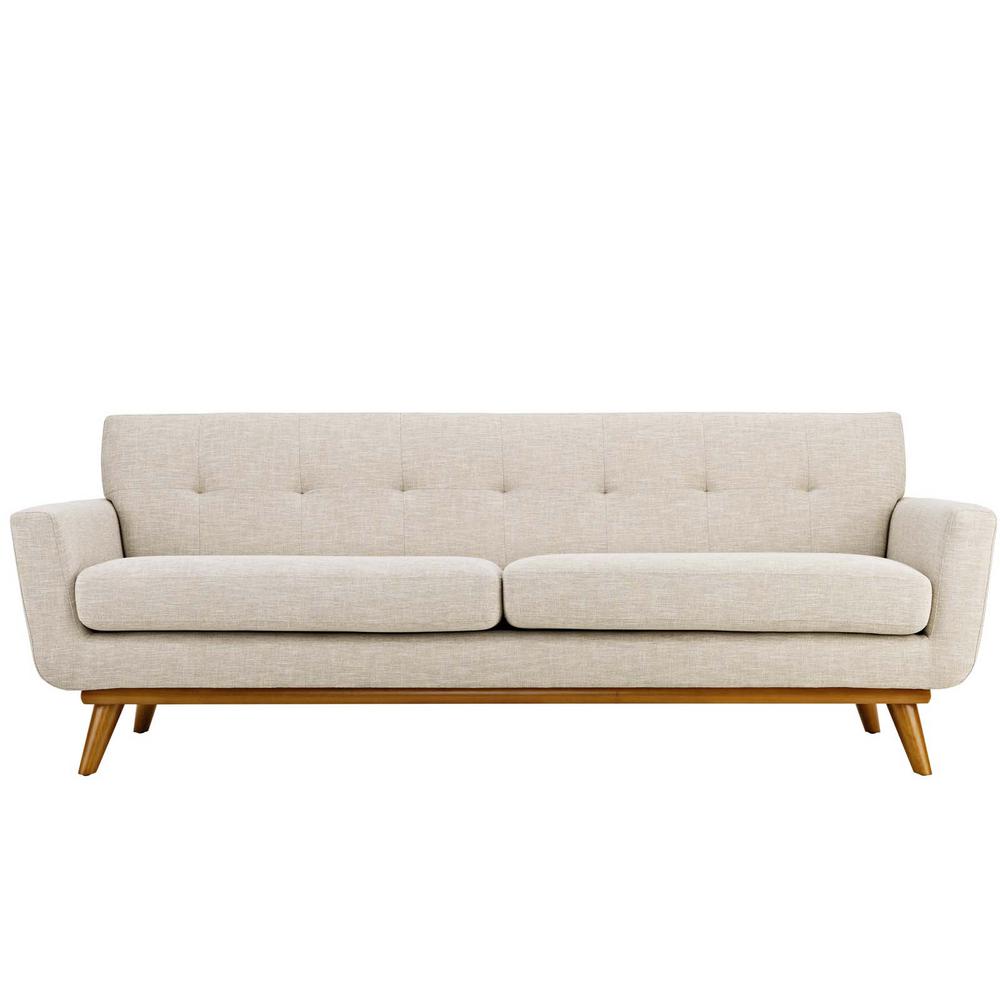 Modway Engage Beige Upholstered Fabric Sofa Eei 1180 Bei The
