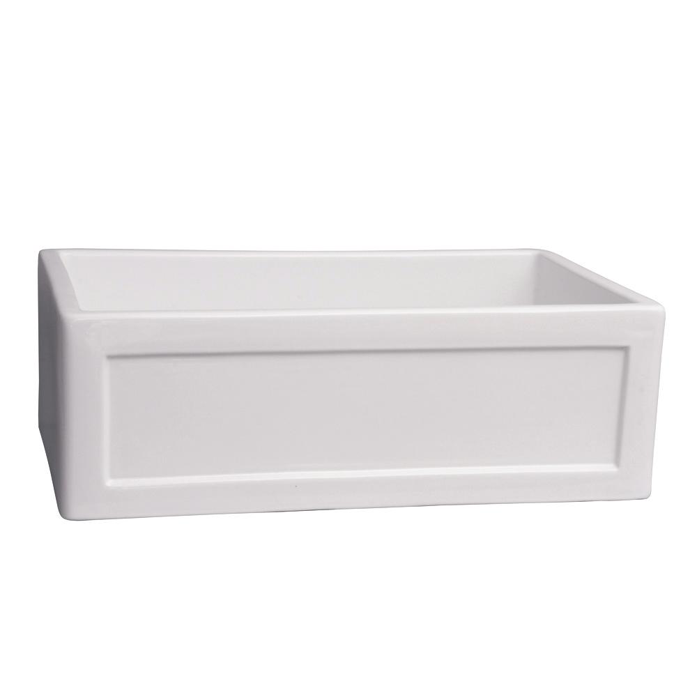 Barclay Products Kitchen Sinks The Home Depot Ellyce Farmer Sink Fireclay 29 In 0 Hole Single Bowl Kitchen White