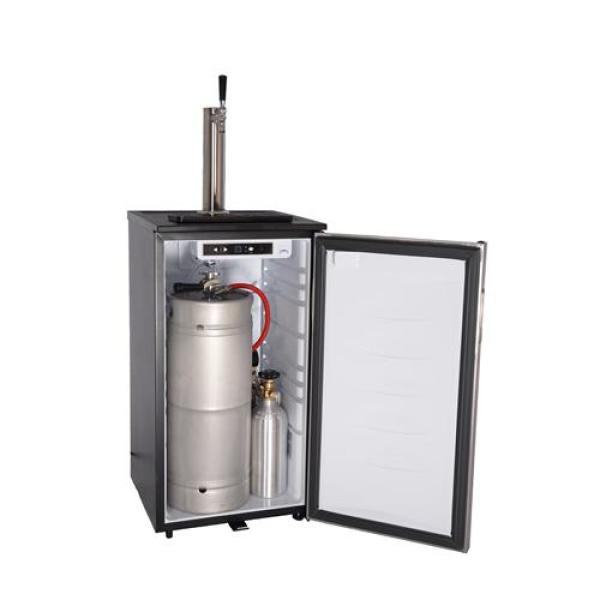 EdgeStar Single Tap 18 in. 1/6 Barrel Beer Keg Dispenser in Stainless ...