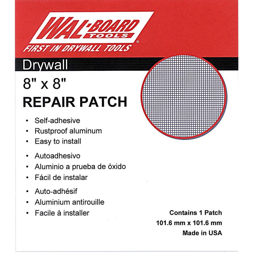 WalBoard Tools 8 in. x 8 in. Drywall Repair Self Adhesive Wall Patch54007 The Home Depot