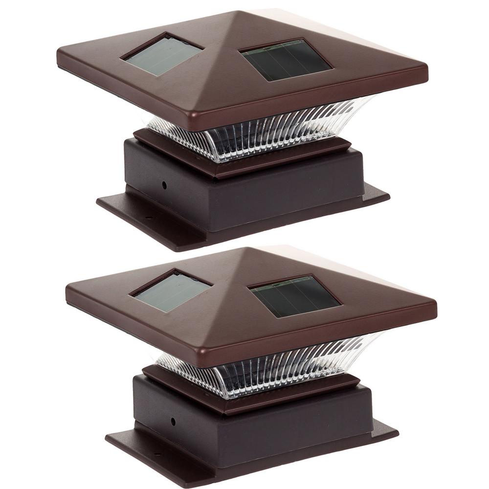 Westinghouse 4 In X Pagoda Ii Solar Powered Integrated Led Westinghouse 4 In X Pagoda Ii Solar Powered Integrated Led Bronze Plastic