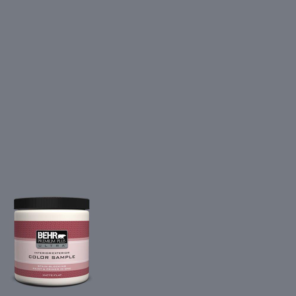 BEHR Premium Plus Ultra 8 oz. #N510-5 Liquid Mercury Color Interior ...