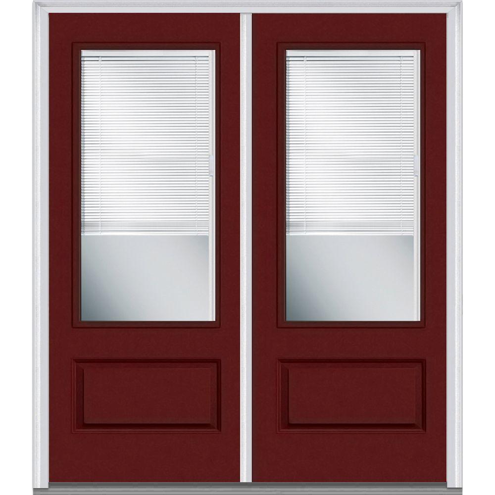 Mmi Door 72 In X 80 Internal Blinds Left Hand Inswing 3 4 Lite Mmi Door 72 In X 80 Internal Blinds Left Hand Inswing 3