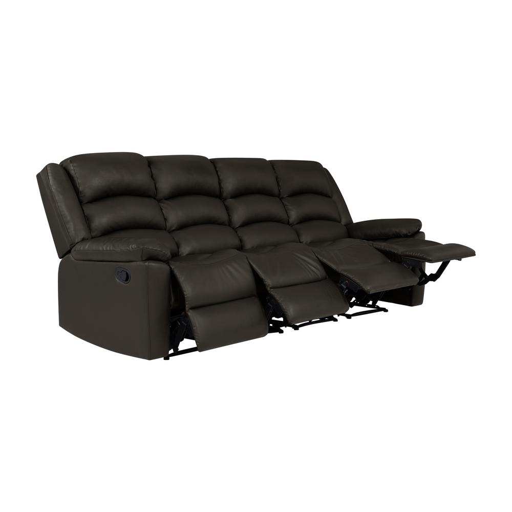 Prolounger Espresso Brown Tuff Stuff Polyurethane Fabric 4 Seat