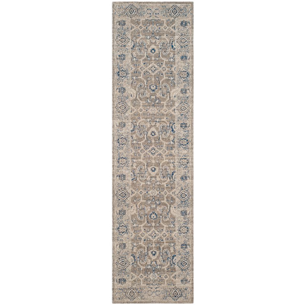 Safavieh Patina Taupe/Ivory 2 ft. x 12 ft. Runner Rug-PTN322F-212 - The ...