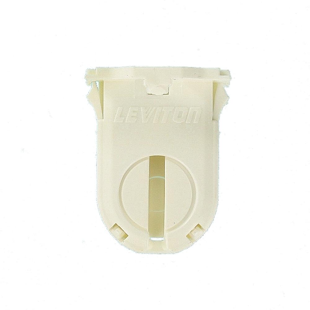 Leviton 23661-SWP Fluorescent Lampholder White