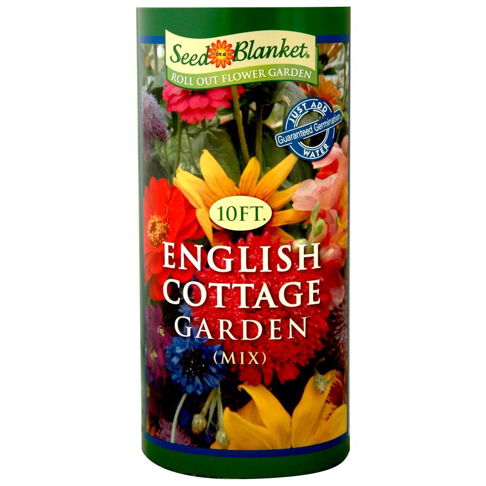 Seed In a Blanket 10 ft. English Cottage Seed RollRR54921 The Home Depot