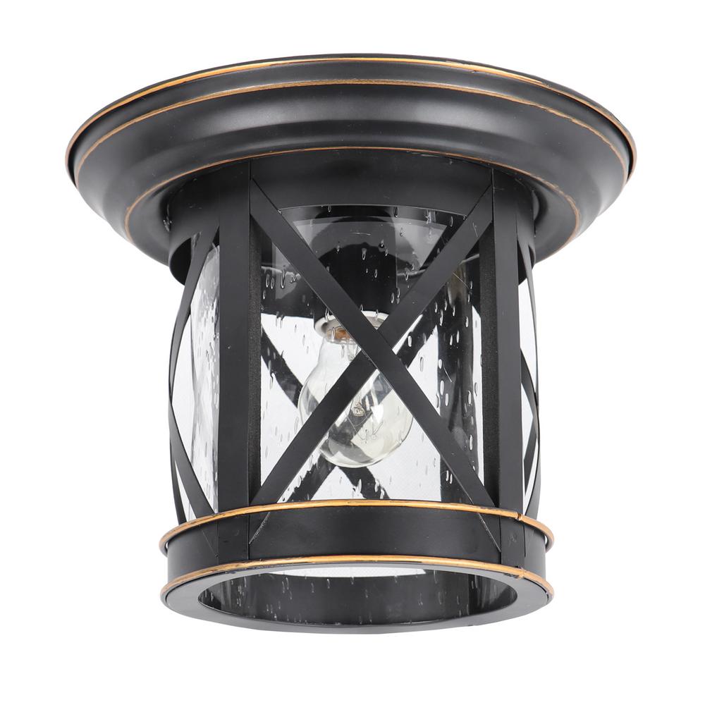 Lithonia Lighting Ovt Gray Outdoor Vapor Tight Ceiling Light Flush