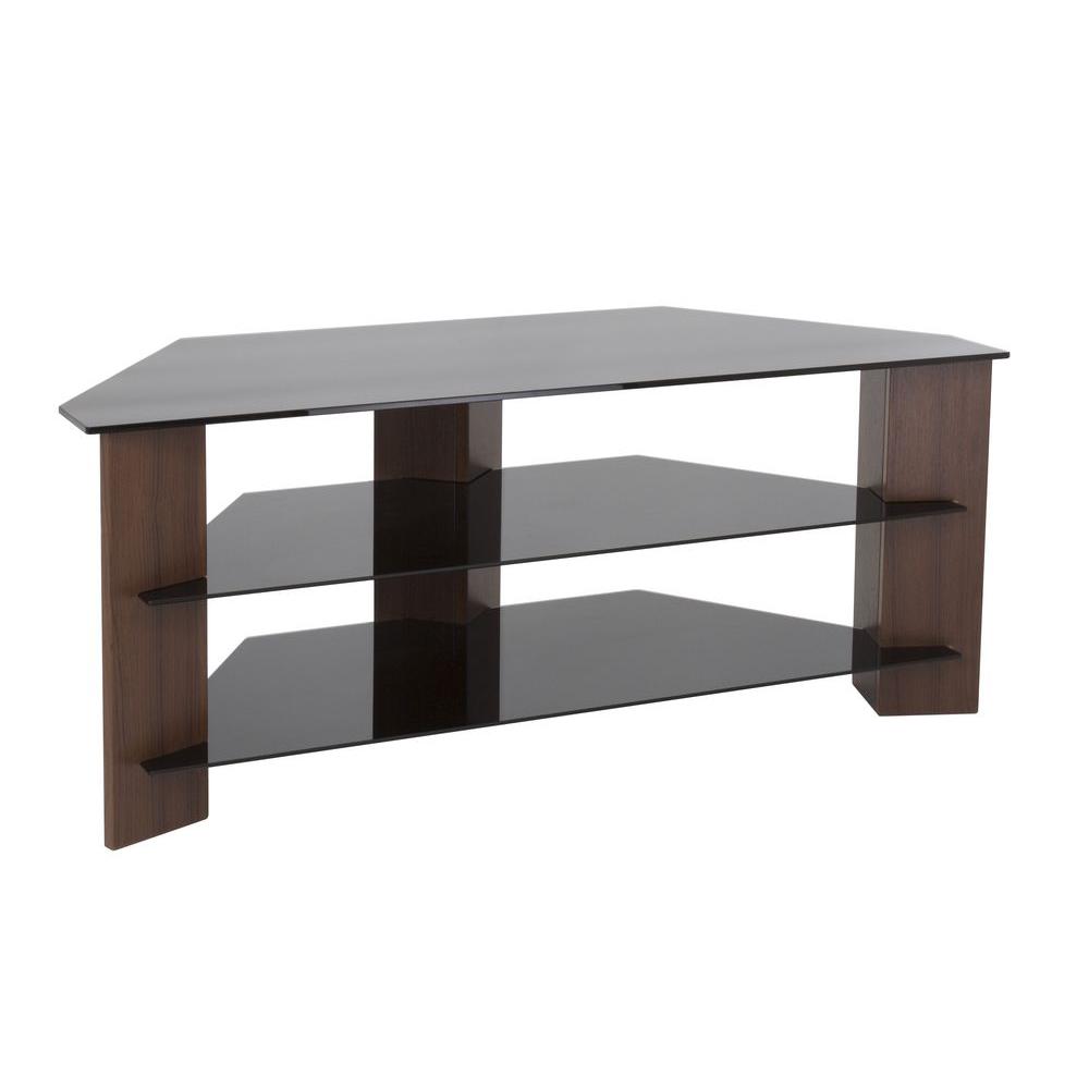 Avf Sdc600cmbb A Tv Stand With Cable Management For Up To 32 In Tvs Varano Walnut And Black Entertainement Center