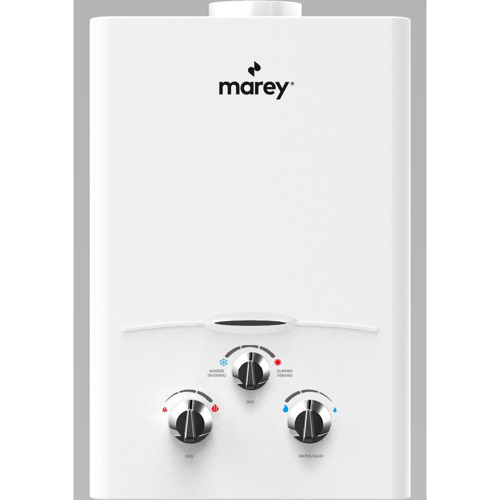 MAREY 1.32 GPM 34,120 BTU's NG Gas Flow Activated Gas Tankless Water