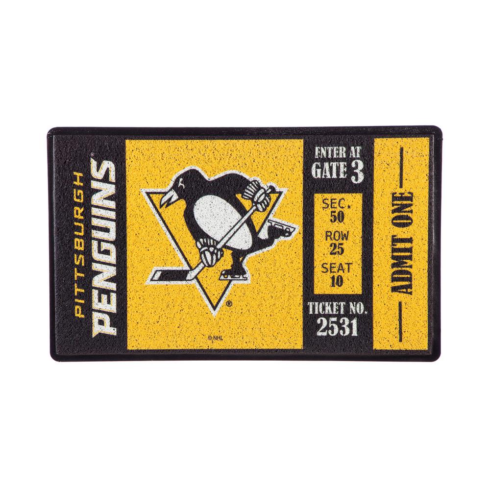 Team Sports America Pittsburgh Penguins 30 In X 18 In Vinyl